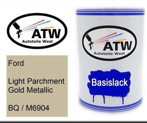 Ford, Light Parchment Gold Metallic, BQ / M6904: 500ml Lackdose, von ATW Autoteile West.
